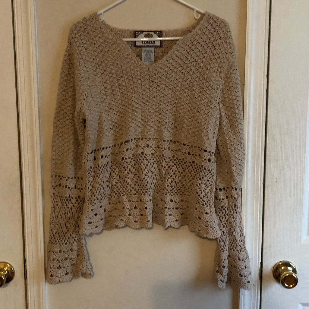 Brown Patterned Sweater